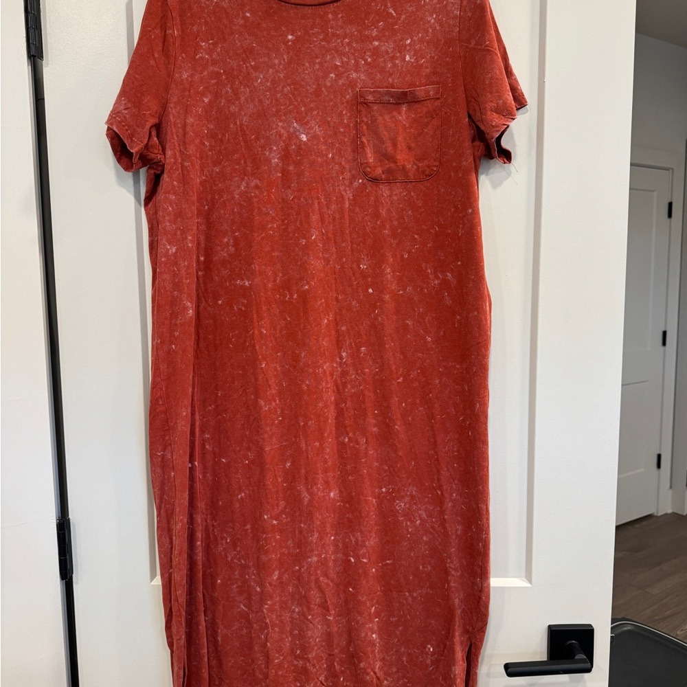 Time and Tru Burnt Orange Knit Dress